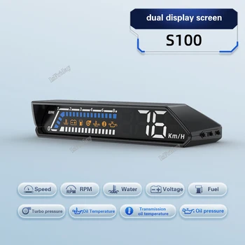 Автомобильный Головной Дисплей HUD Датчик Auto OBD2 Температура Управляющего Компьютера Спидометр Головной Дисплей Аксессуары Для Автомобильной Электроники